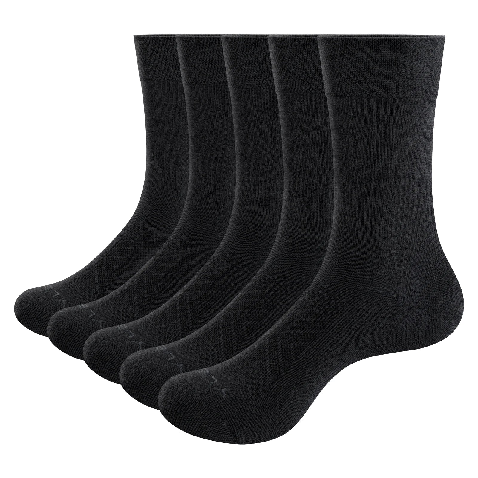 Men's Thin Cotton Dress Socks – Lightweight Formal & Casual Office Socks, 5-Pack (EU 37–46)