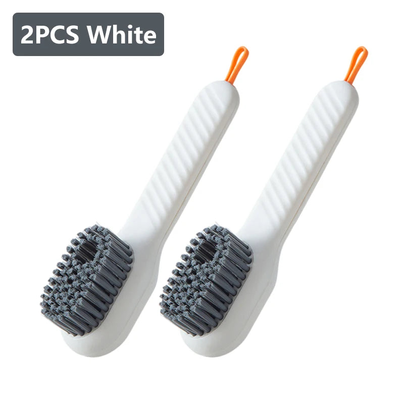 1/2Pcs Multifunctional Soft Bristle Cleaning Brush for Shoes and Clothes Liquid Applicator Scrubber Household Shoe Cleaner