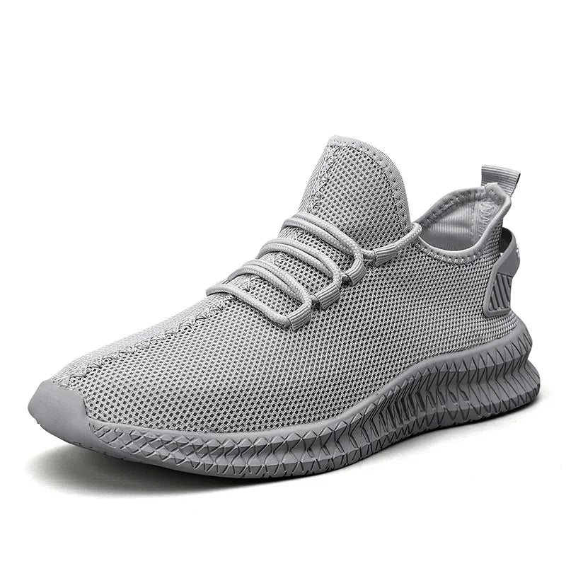 Breathable Platform Running Sneakers for Men – Lightweight Flexible Anti-Slip Casual Shoes