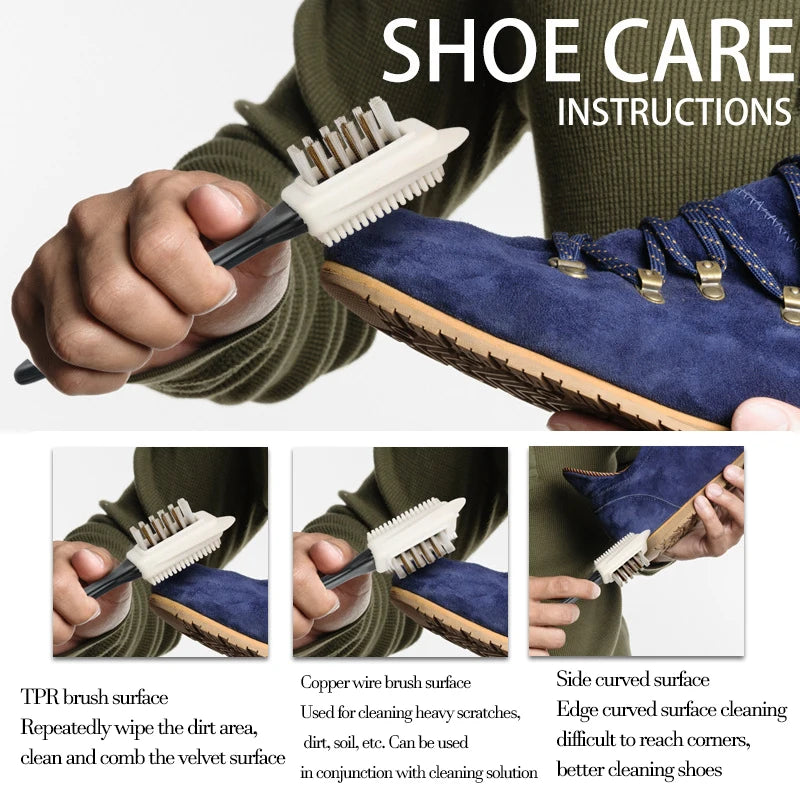 Shoe Cleaning Brush for Sneakers & Suede – Multi-Surface Shoe Care Brush