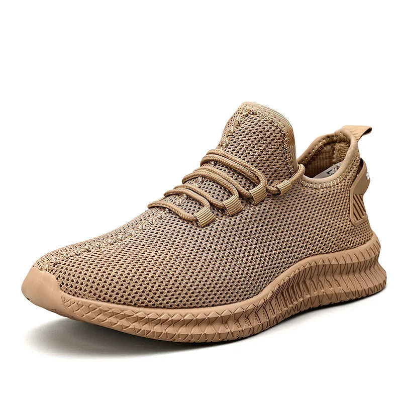 Breathable Platform Running Sneakers for Men – Lightweight Flexible Anti-Slip Casual Shoes