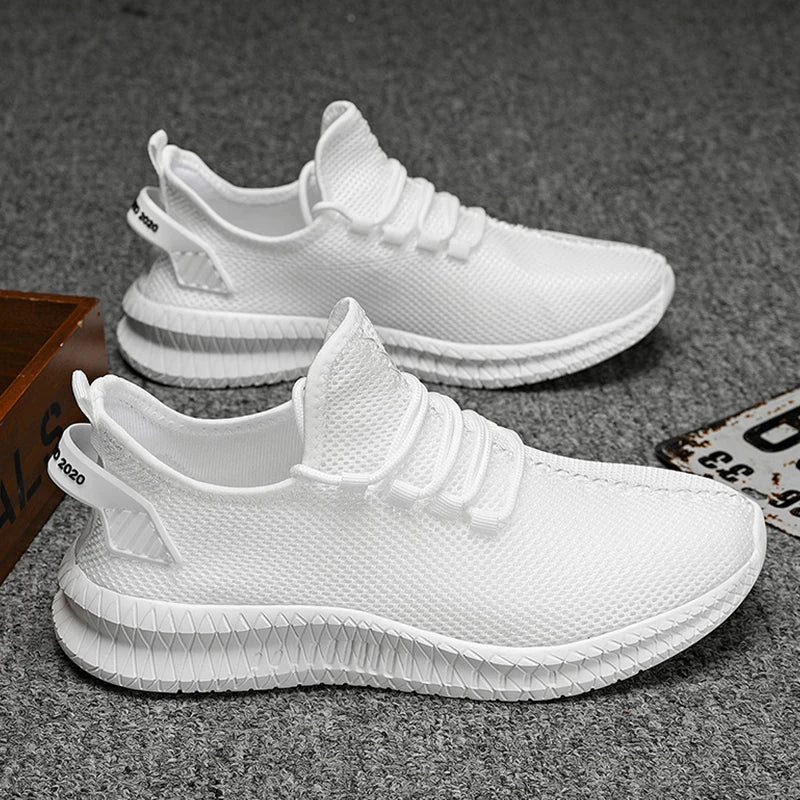 Breathable Platform Running Sneakers for Men – Lightweight Flexible Anti-Slip Casual Shoes