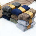 Men's Thick Wool Winter Socks – Warm Thermal Crew Socks, 5-Pack