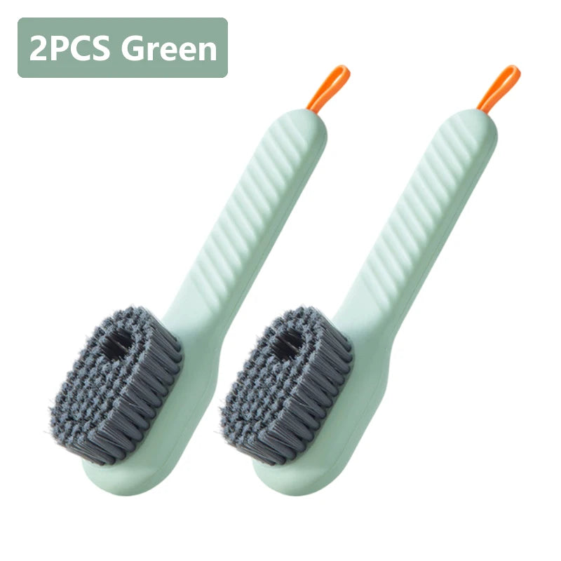 Soft Bristle Shoe & Clothes Cleaning Brush – Liquid Applicator Scrubber, 1 or 2 Pack
