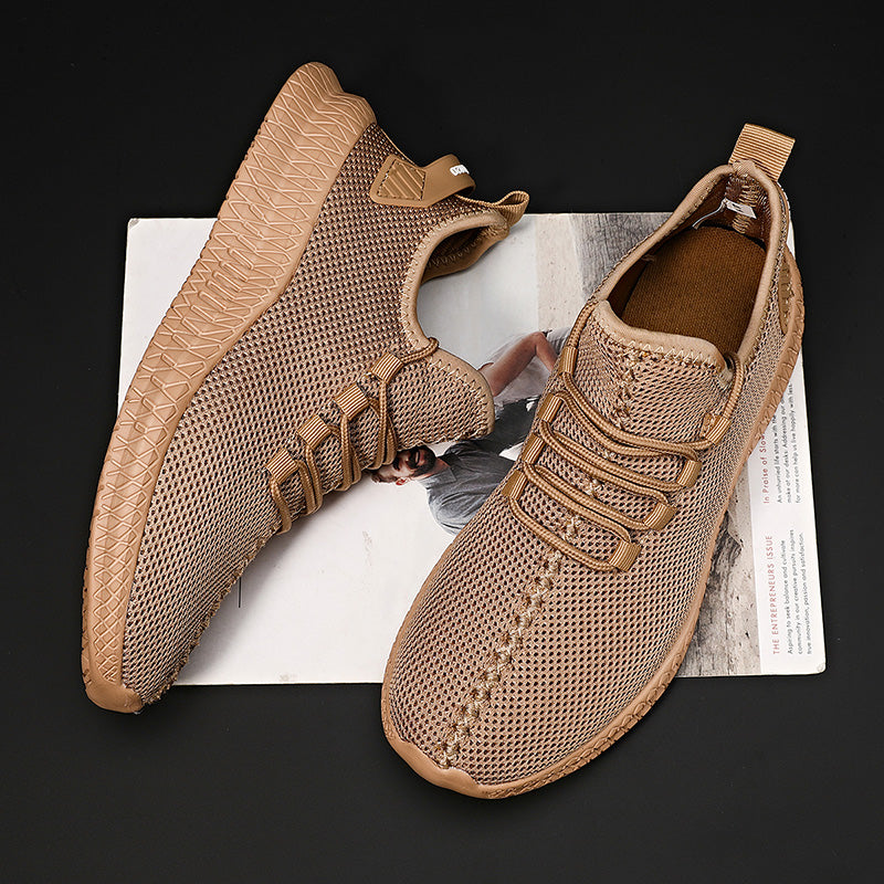 Breathable Platform Running Sneakers for Men – Lightweight Flexible Anti-Slip Casual Shoes