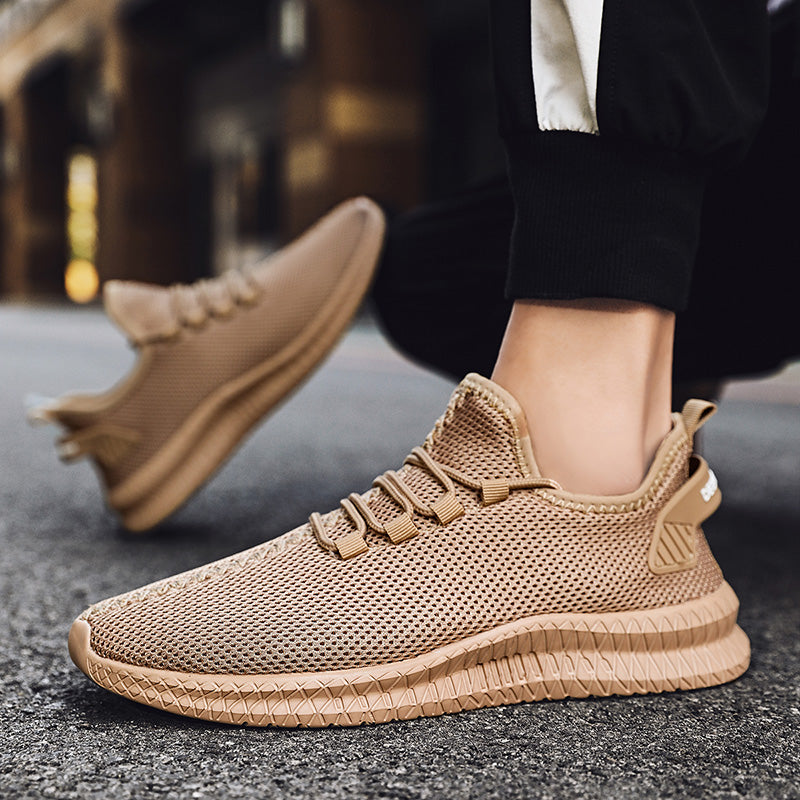 Breathable Platform Running Sneakers for Men – Lightweight Flexible Anti-Slip Casual Shoes