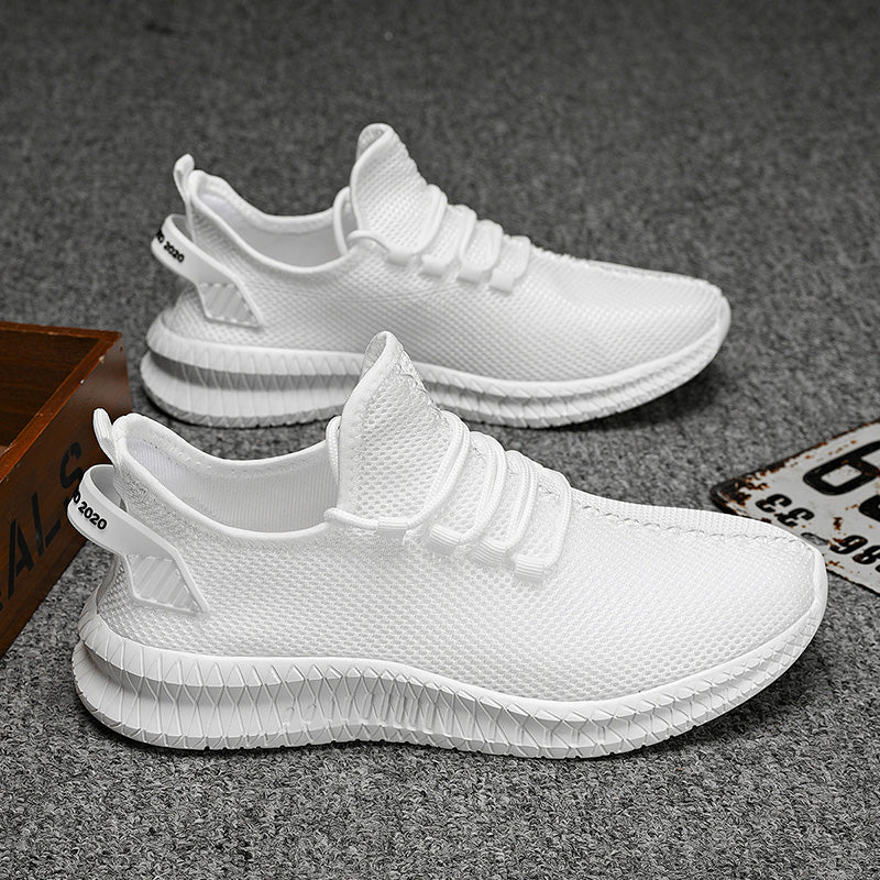 Breathable Platform Running Sneakers for Men – Lightweight Flexible Anti-Slip Casual Shoes