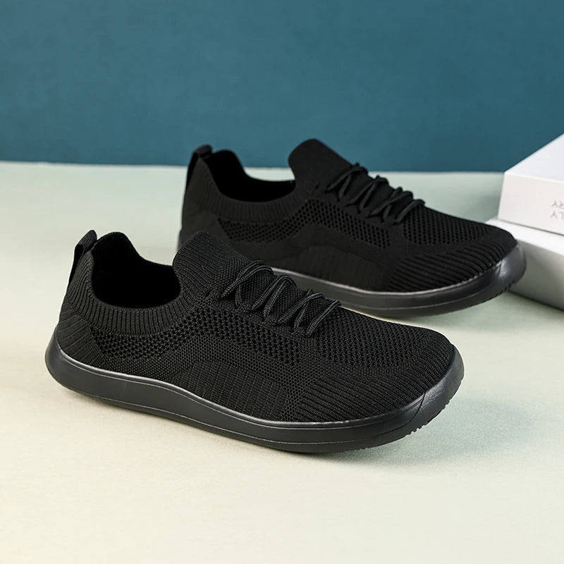 Men's Lightweight Mesh Casual Walking Shoes – Breathable Anti-Slip Sport Trainers