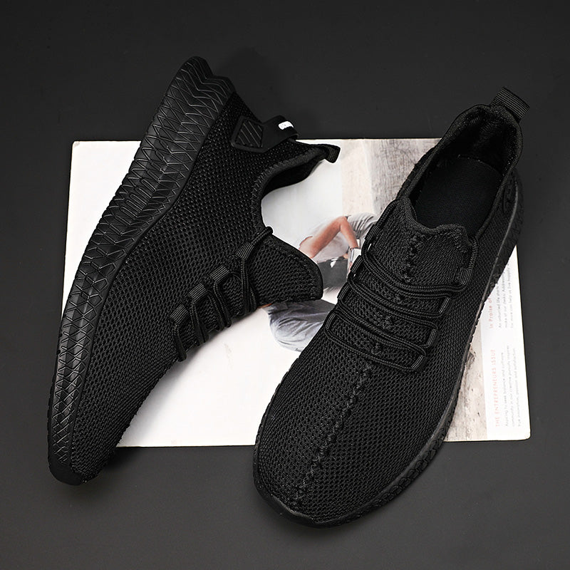 Breathable Platform Running Sneakers for Men – Lightweight Flexible Anti-Slip Casual Shoes