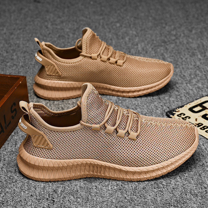 Breathable Platform Running Sneakers for Men – Lightweight Flexible Anti-Slip Casual Shoes