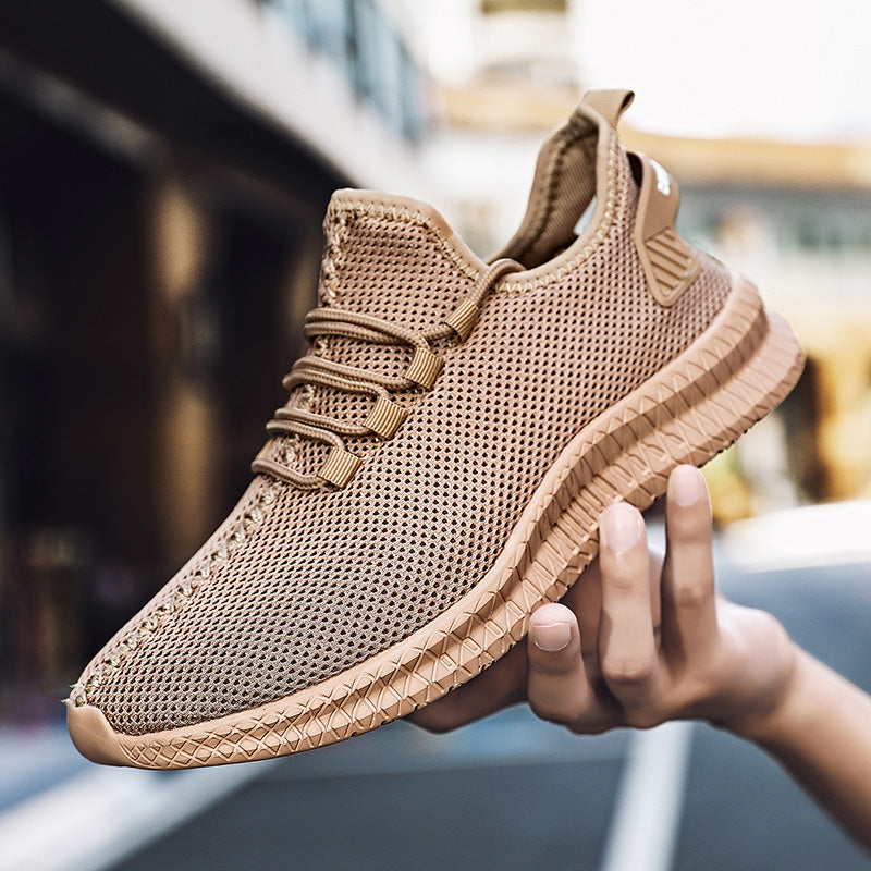 Breathable Platform Running Sneakers for Men – Lightweight Flexible Anti-Slip Casual Shoes