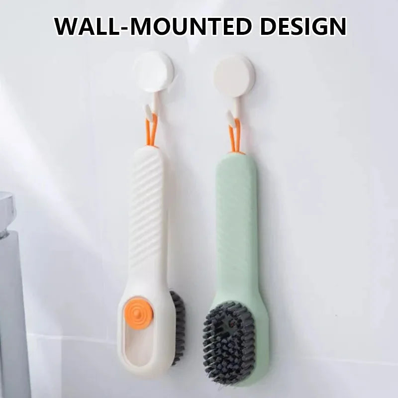 1/2Pcs Multifunctional Soft Bristle Cleaning Brush for Shoes and Clothes Liquid Applicator Scrubber Household Shoe Cleaner