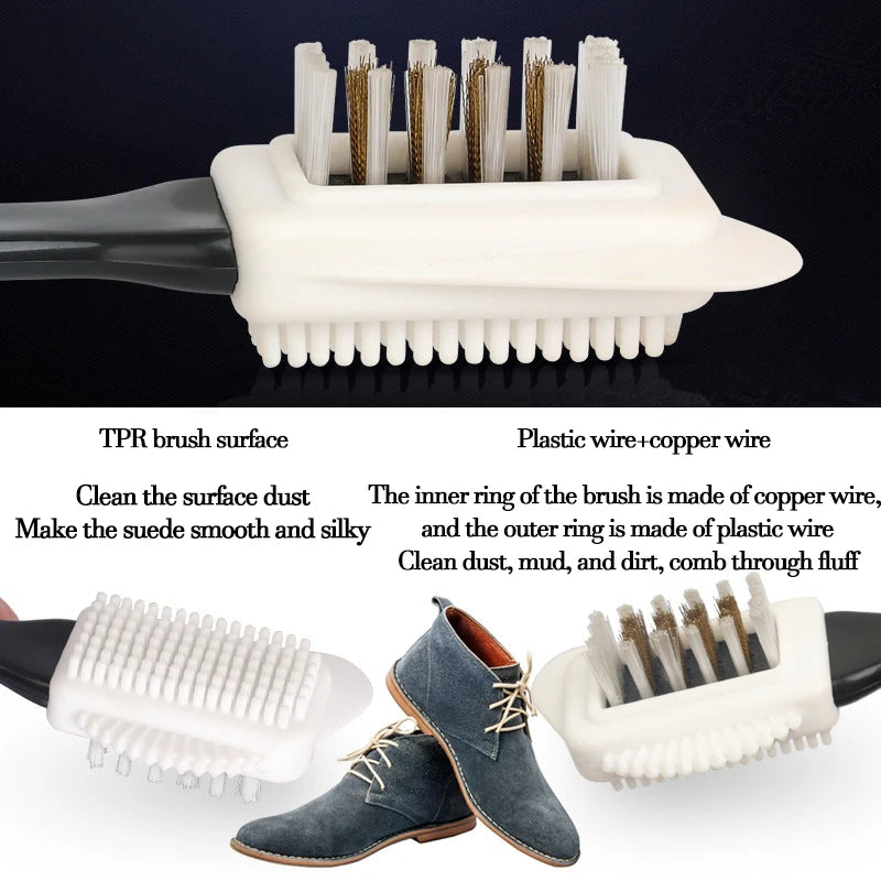 New Shoe Brush for Sneakers Suede Brush Shoe Cleaning Suede Boots Fluffy Shoes Brush Fo Lether Interior Sneakers Cleaner