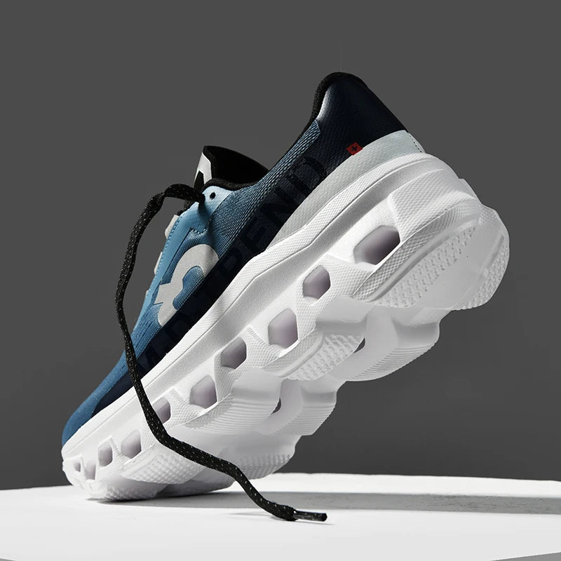 Men's Breathable Mesh Casual Sneakers – Lightweight Lace-Up Walking and Running Shoes
