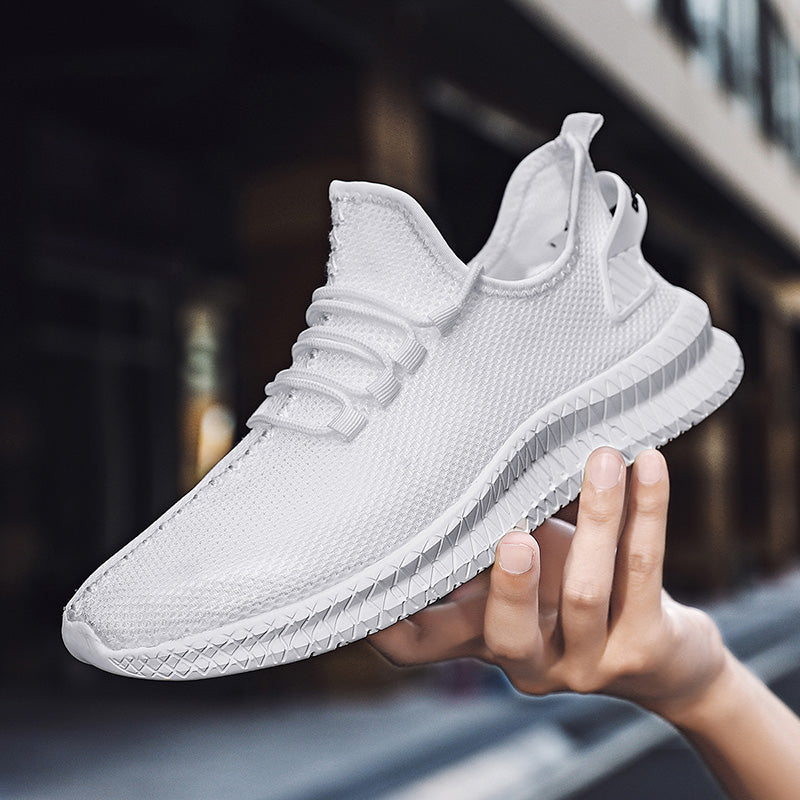 Breathable Platform Running Sneakers for Men – Lightweight Flexible Anti-Slip Casual Shoes