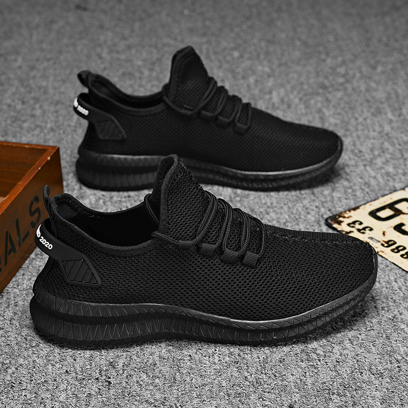 Breathable Platform Running Sneakers for Men – Lightweight Flexible Anti-Slip Casual Shoes