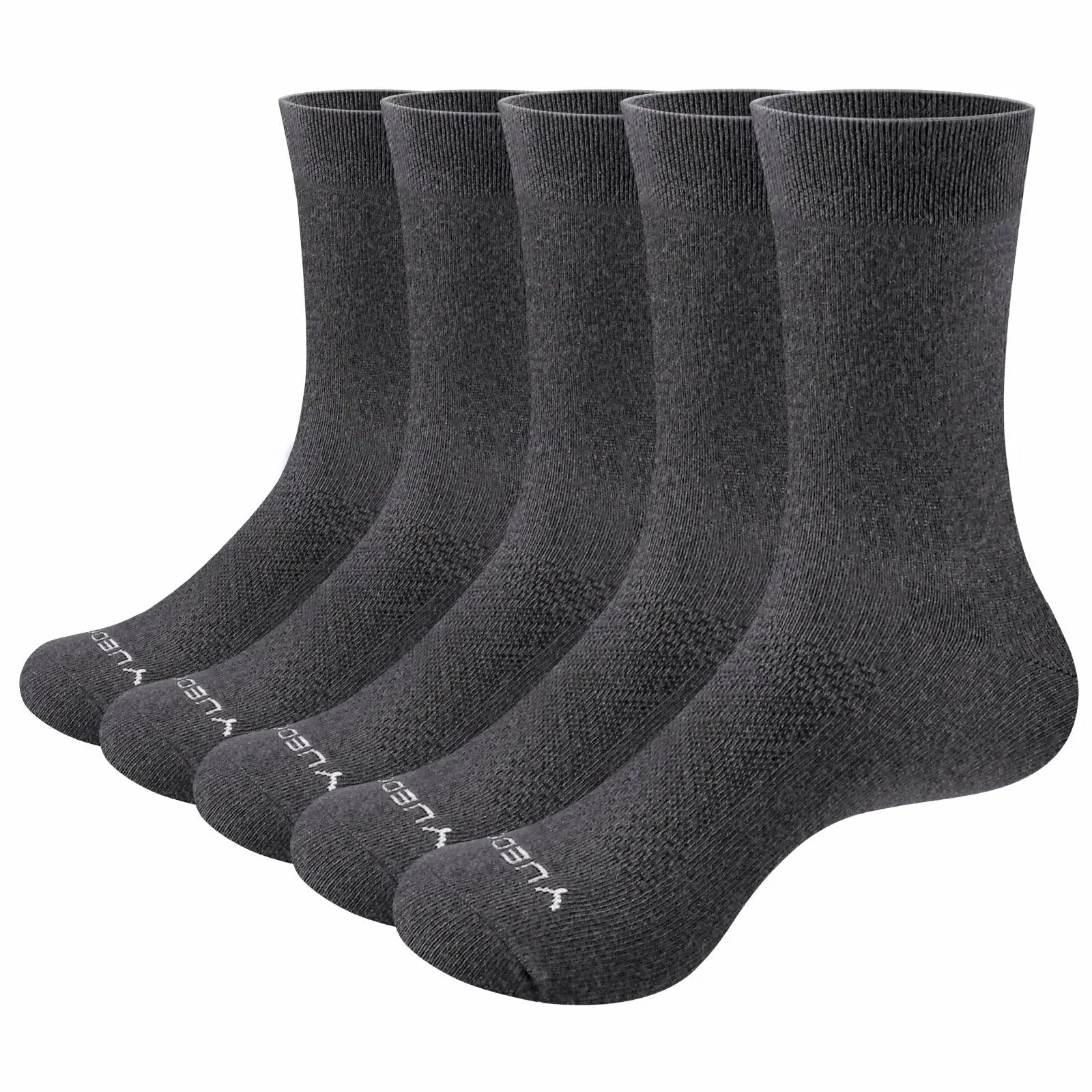 Men's Thin Cotton Dress Socks – Lightweight Formal & Casual Office Socks, 5-Pack (EU 37–46)