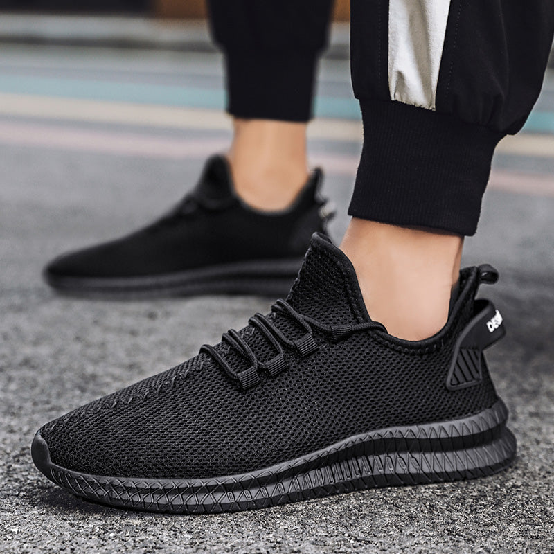 Breathable Platform Running Sneakers for Men – Lightweight Flexible Anti-Slip Casual Shoes