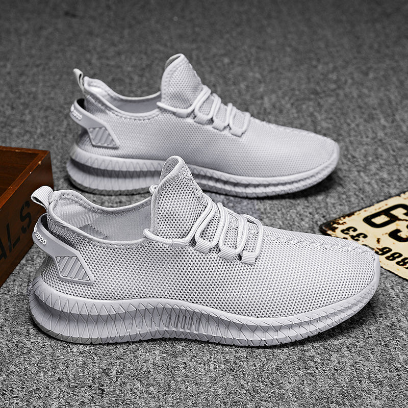 Breathable Platform Running Sneakers for Men – Lightweight Flexible Anti-Slip Casual Shoes