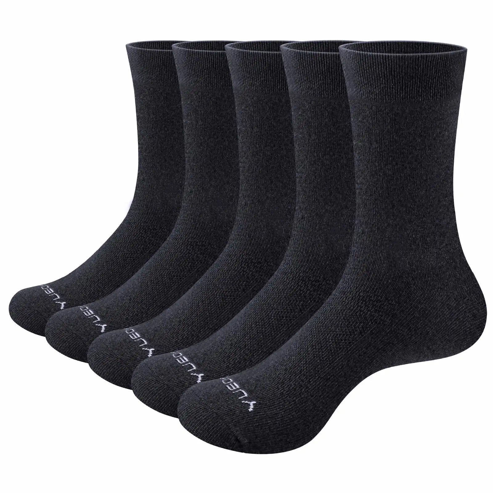 Men's Thin Cotton Dress Socks – Lightweight Formal & Casual Office Socks, 5-Pack (EU 37–46)