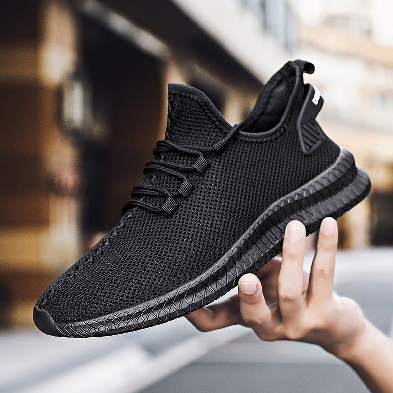 Breathable Platform Running Sneakers for Men – Lightweight Flexible Anti-Slip Casual Shoes