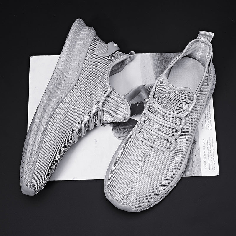 Breathable Platform Running Sneakers for Men – Lightweight Flexible Anti-Slip Casual Shoes